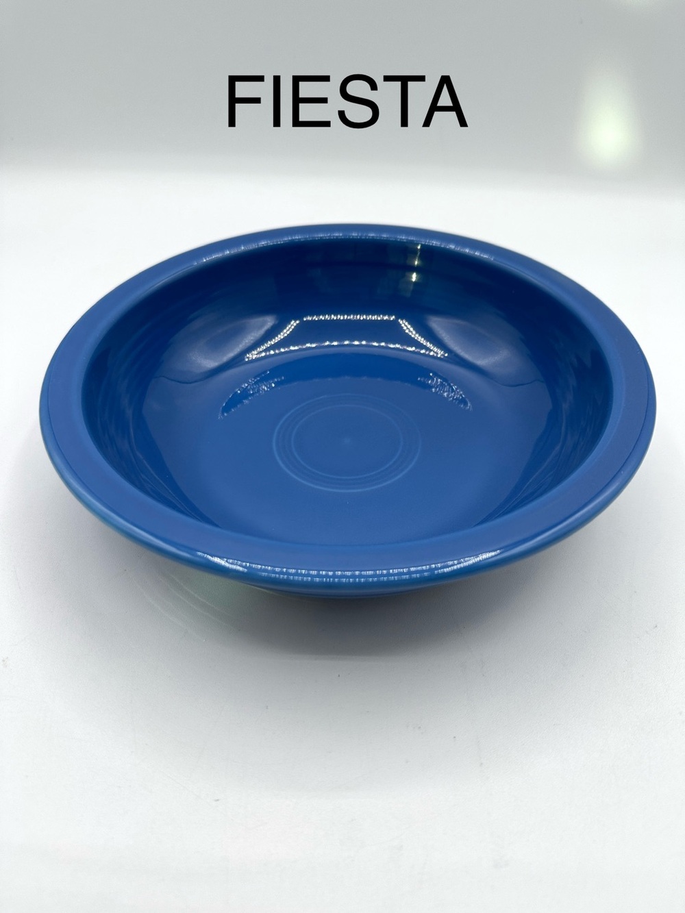 Fiesta 8.25” Round Blue Pasta Bowl. Classic Rim